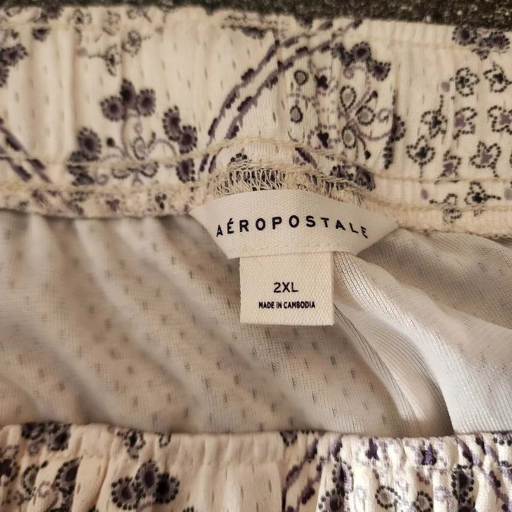 Aeropostale Mens 2xl Floral Diamond Print Mesh Shorts Surf Athleisure Boho